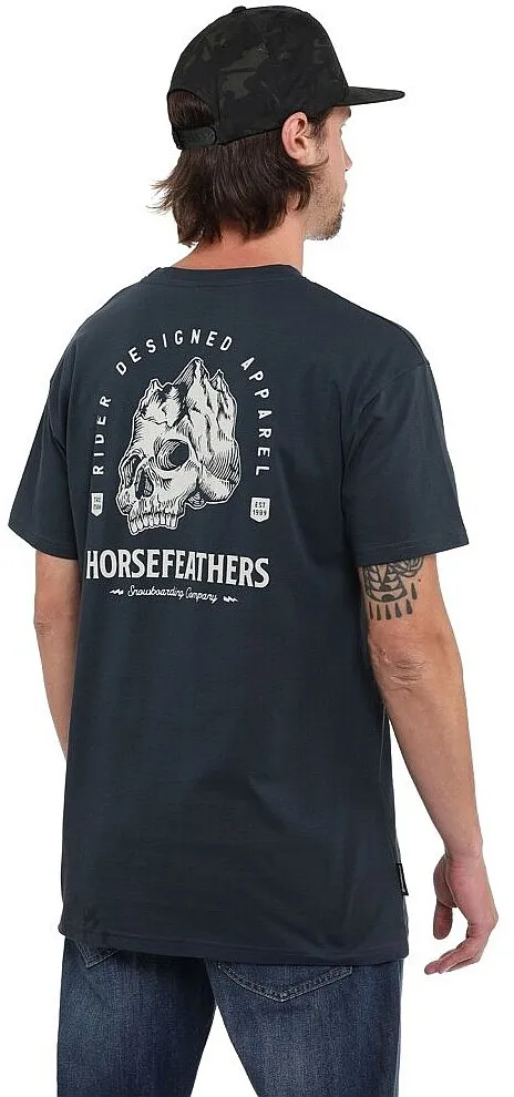 CAMISA HORSEFEATHERS MOUNTAIN SKULL  MIDNIGHT NAVY  MEN´S