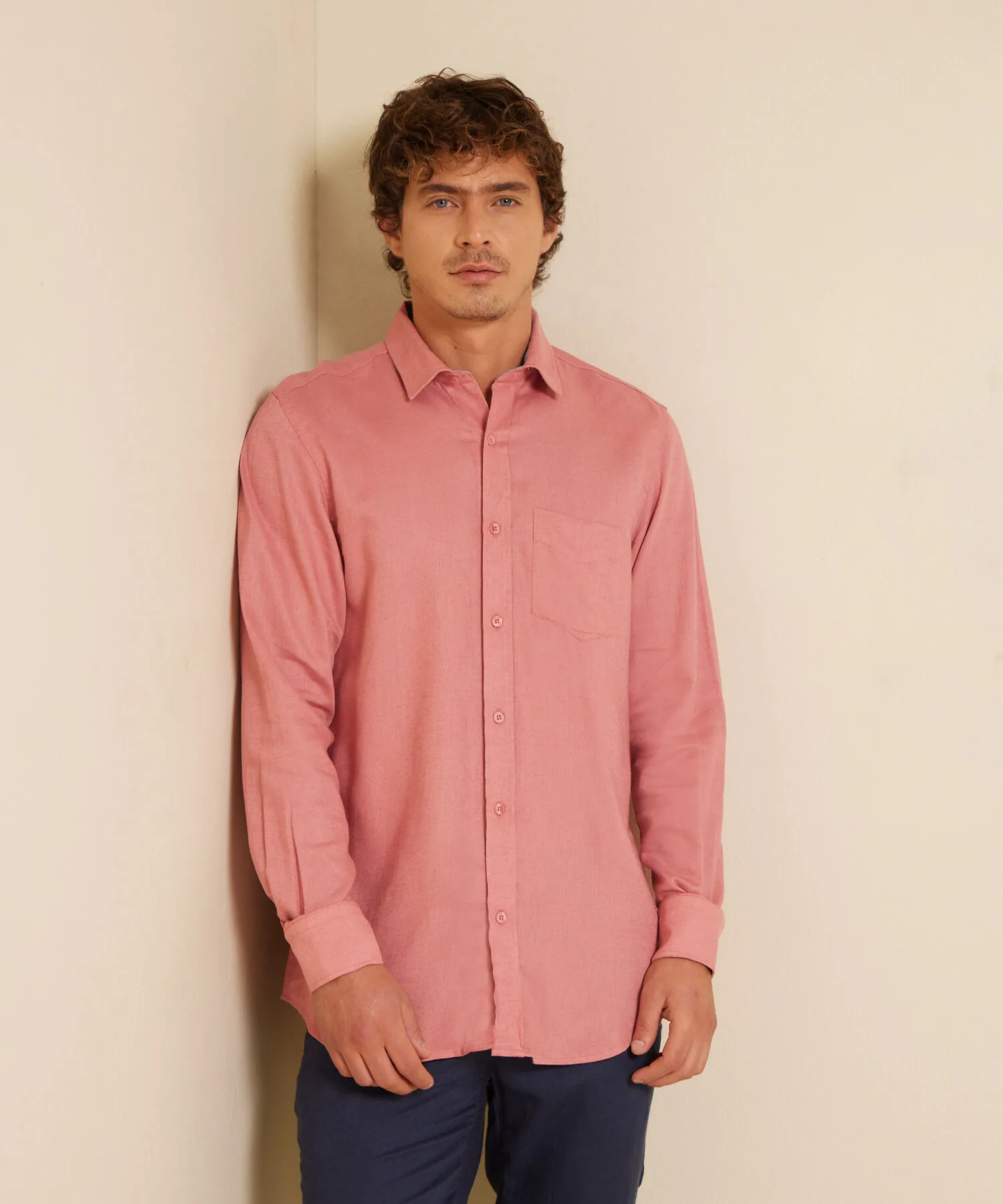CAMISA MANGA LARGA EN LINO