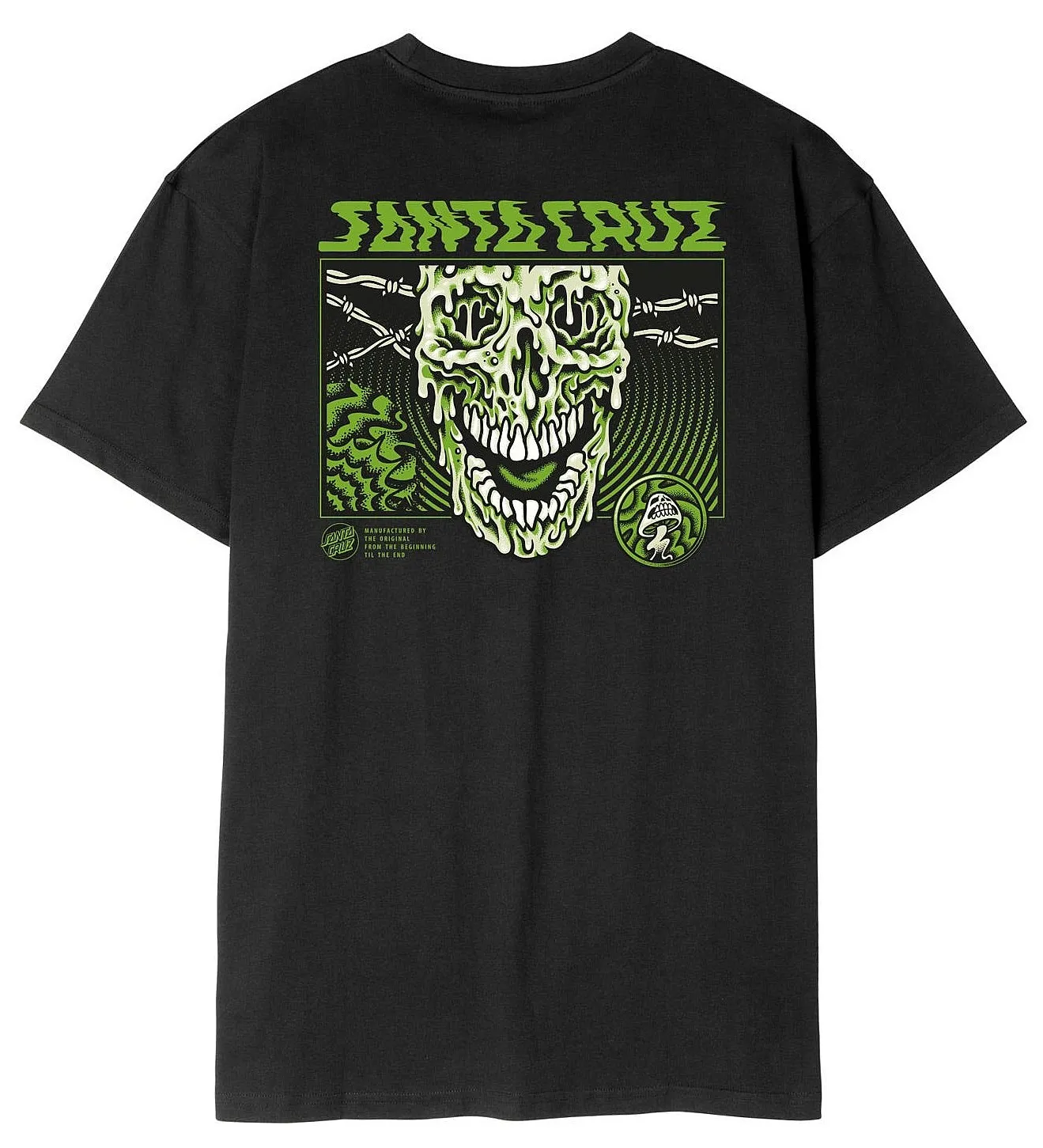 CAMISA SANTA CRUZ TOXIC SKULL  BLACK  MEN´S