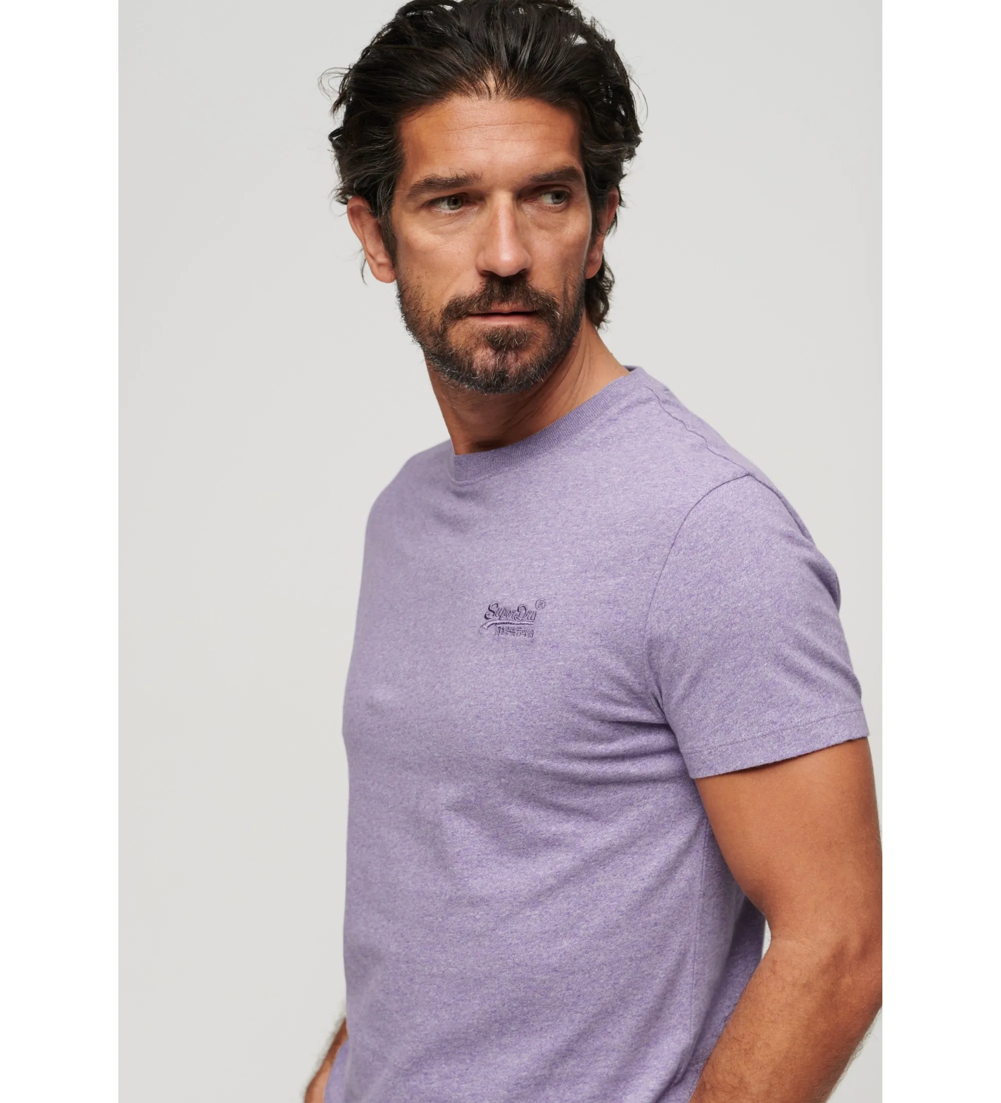 Camiseta de algodón orgánico lila