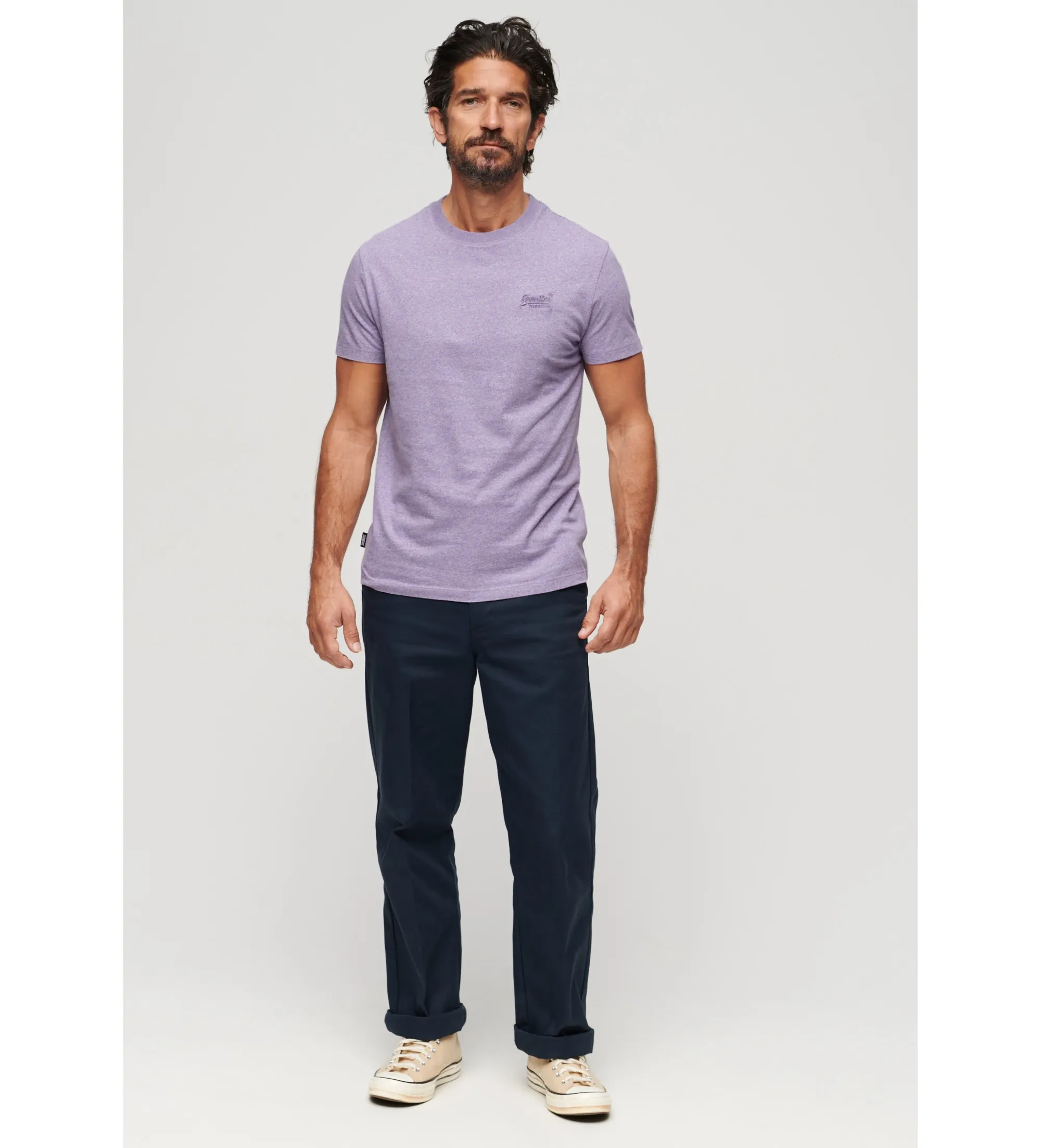 Camiseta de algodón orgánico lila