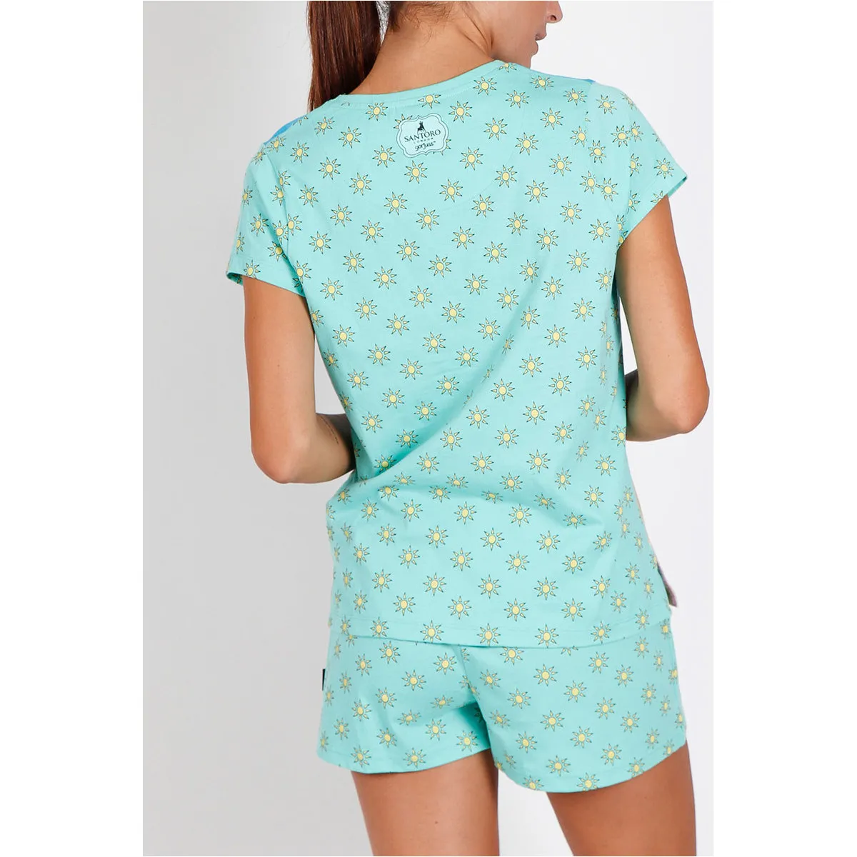 Camiseta de pijama corto Hola Verano Santoro azul