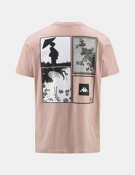 CAMISETA KAPPA AUTHENTIC JPN GLIFER  PINK SKIN