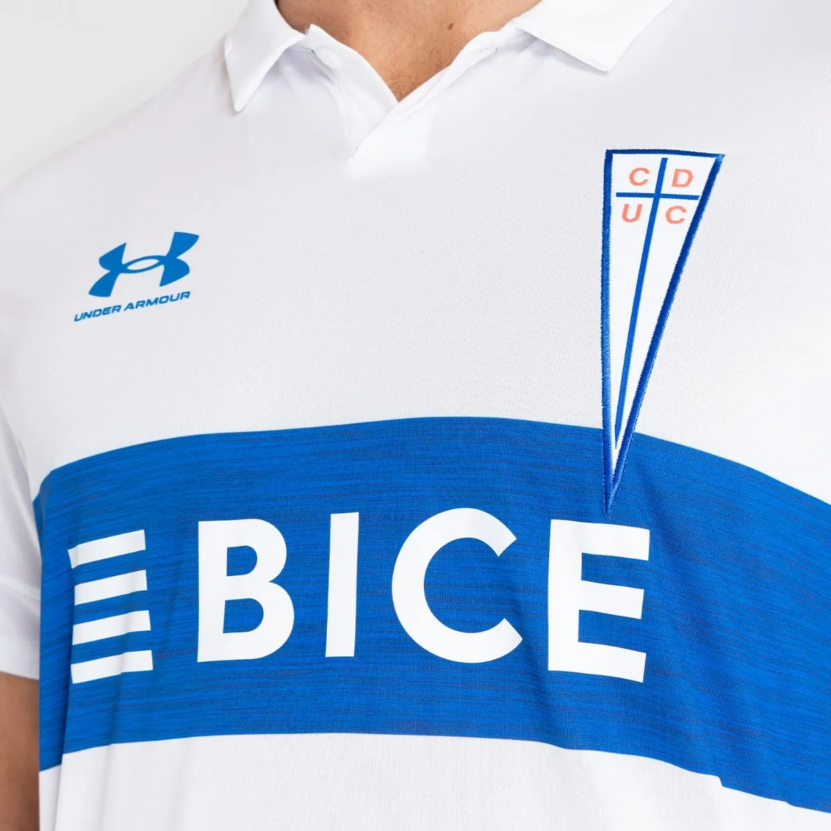 Camiseta Local Fútbol Hombre Under Armour Universidad Catolica Blanca