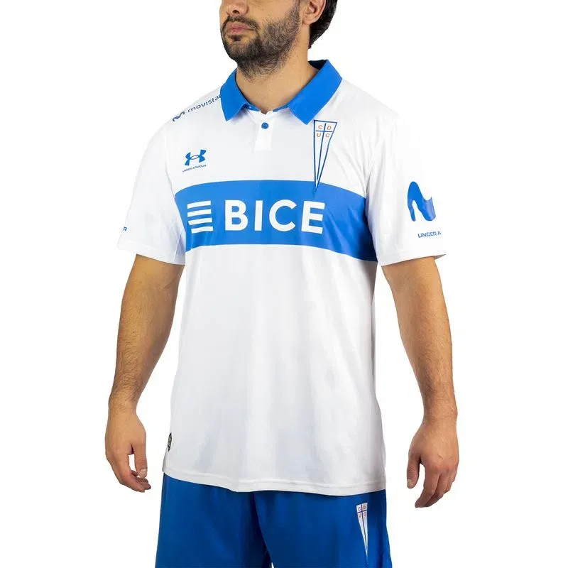 Camiseta Local Universidad Católica Hombre Under Armour 2021/2022 Blanca/Celeste