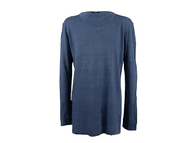 Camiseta Manga Larga Balmain Azul 