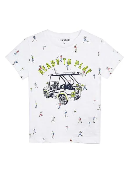 camiseta mayoral estampada para niño