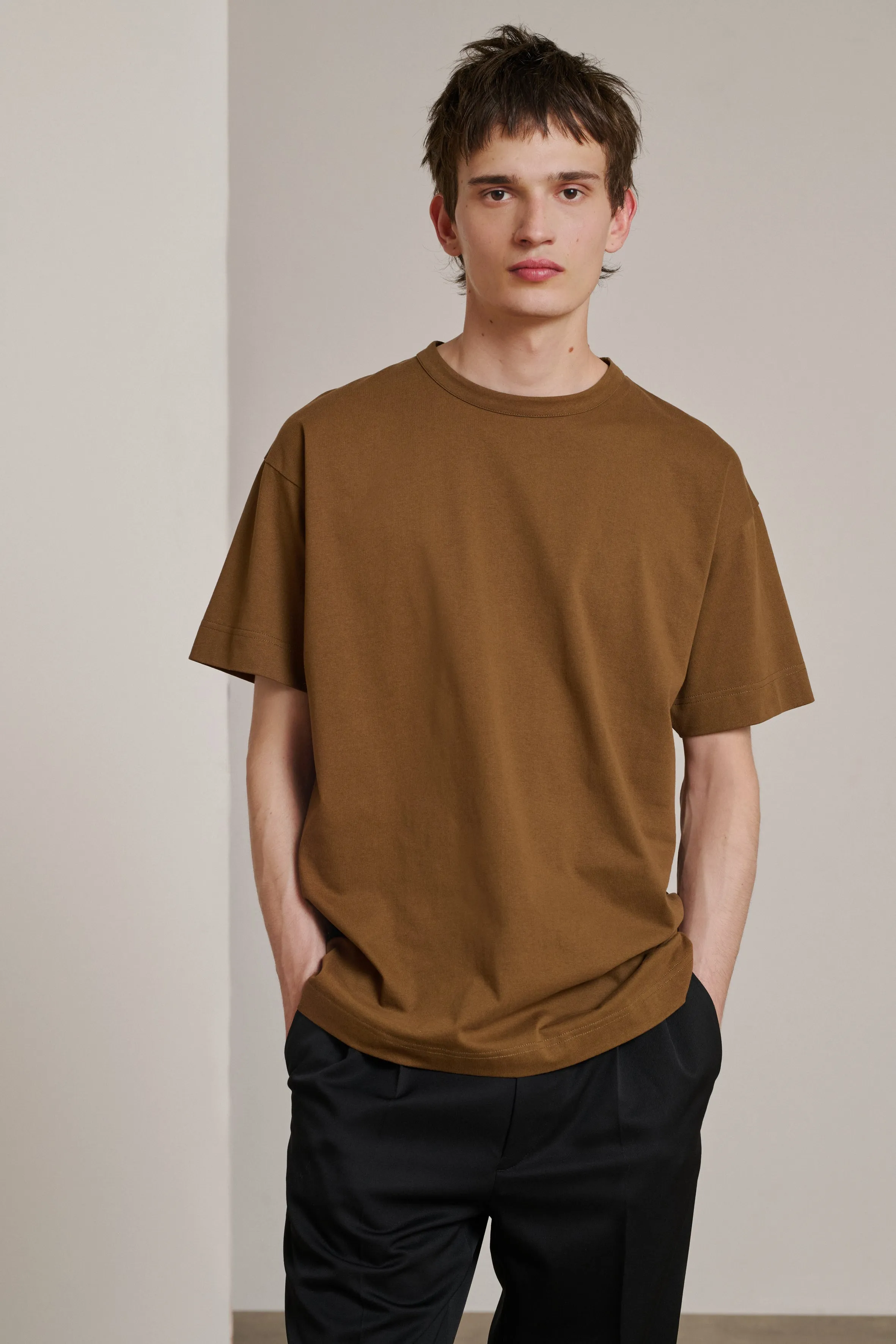 CAMISETA MILES Camiseta de algodón marrón