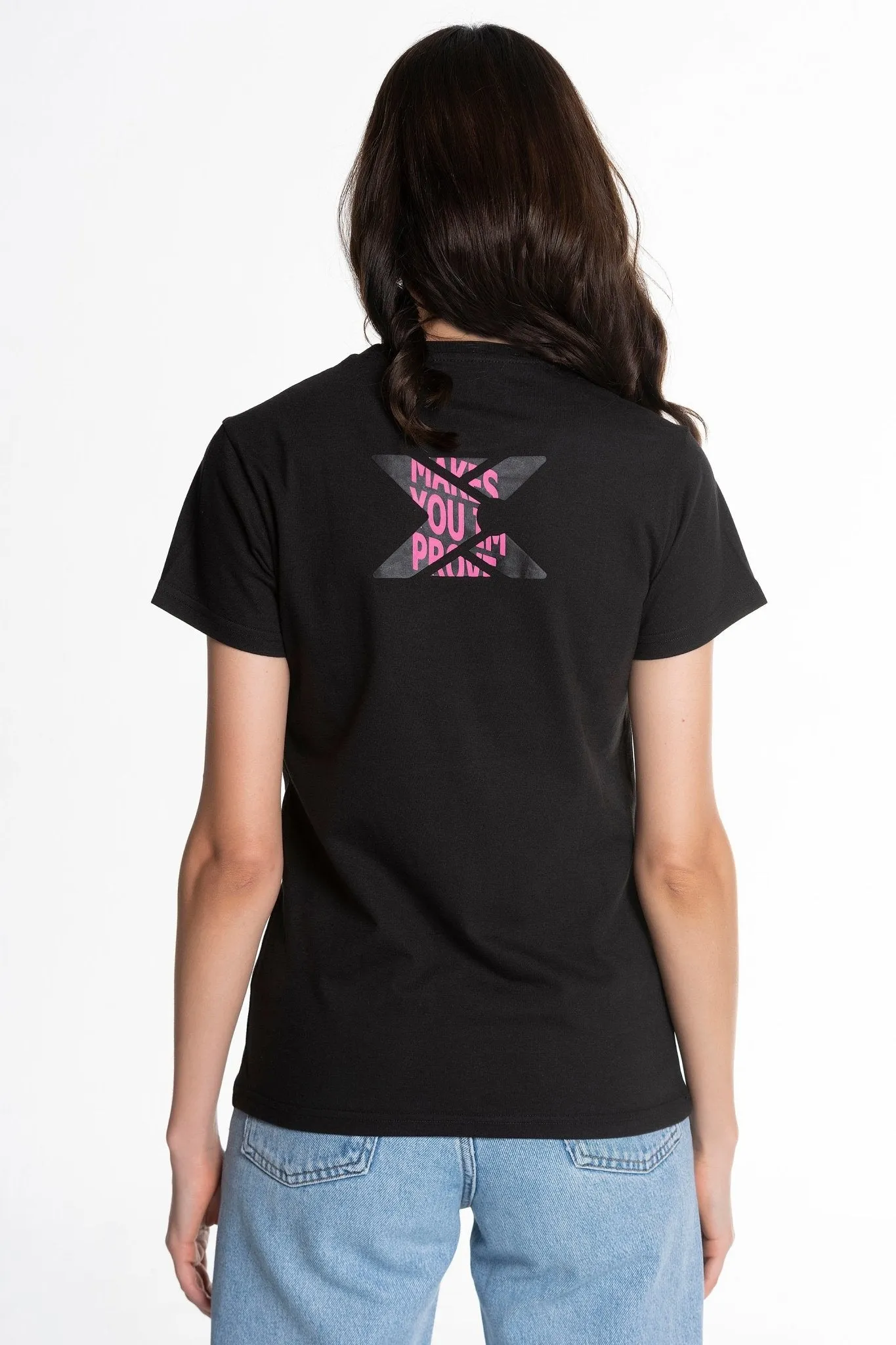 CAMISETA PADEL MUJER BASIC CASUAL NEGRO  TALLA L