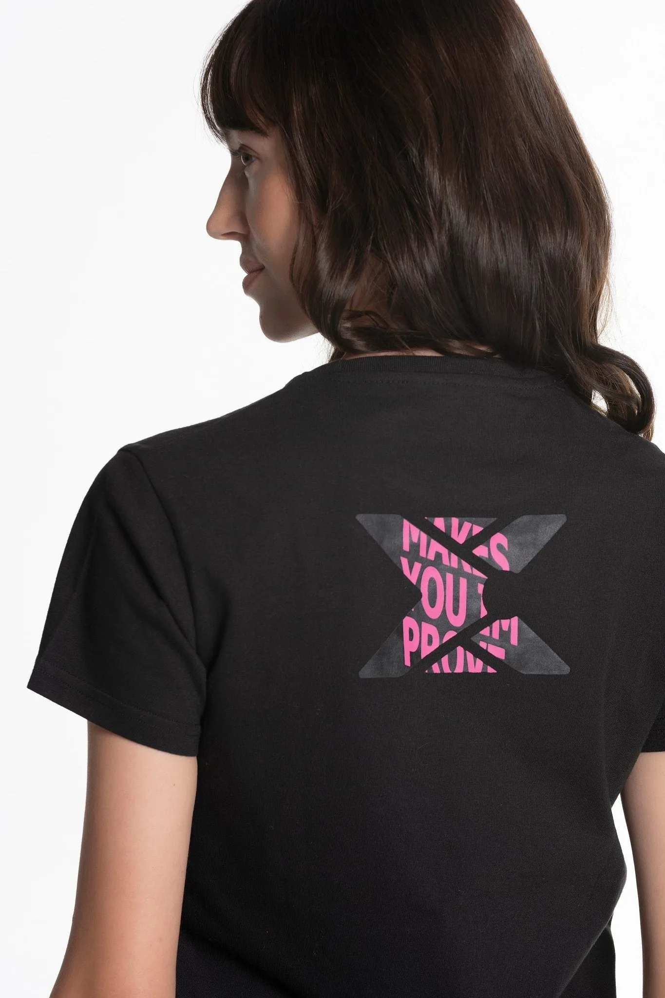CAMISETA PADEL MUJER BASIC CASUAL NEGRO  TALLA L