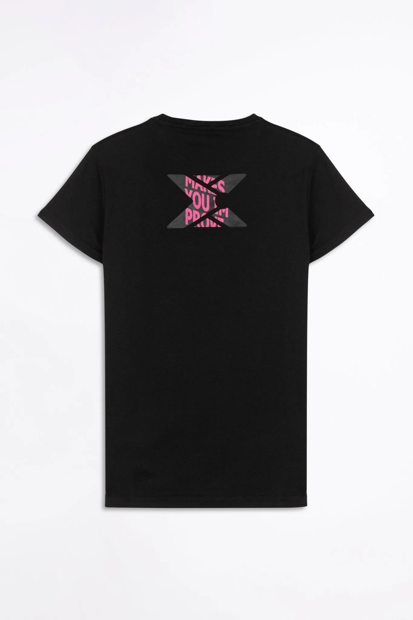 CAMISETA PADEL MUJER BASIC CASUAL NEGRO  TALLA L