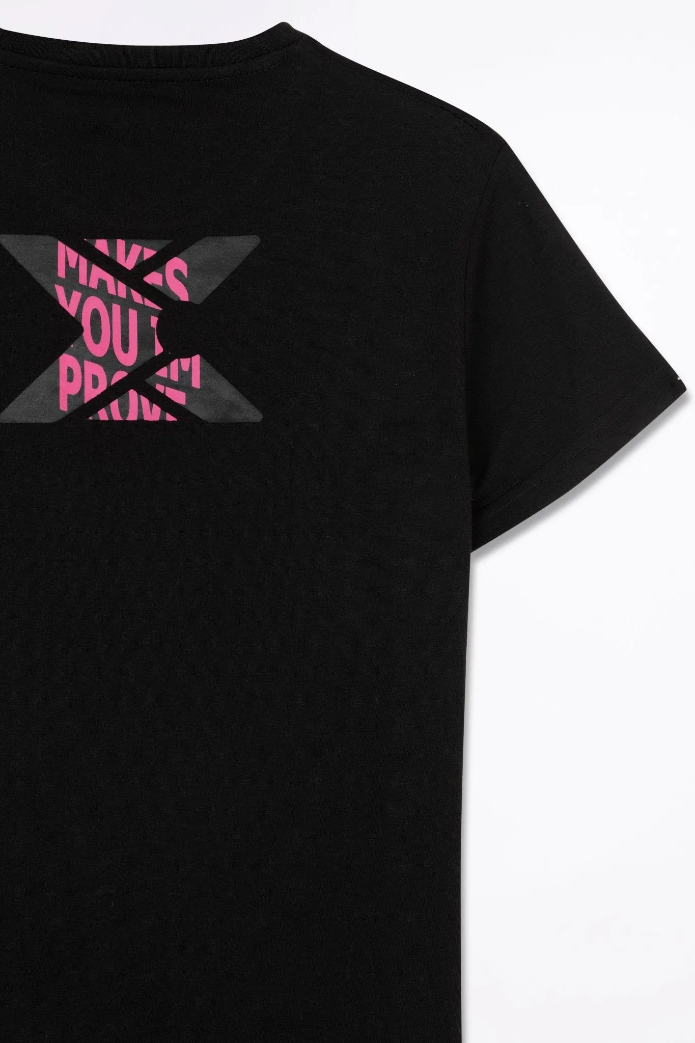 CAMISETA PADEL MUJER BASIC CASUAL NEGRO  TALLA L