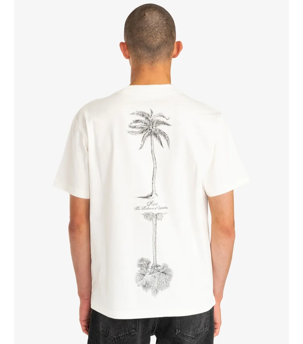 CAMISETA RVCA TIGER STYLE  TEES WZA0  JET STREAM  SOLID
