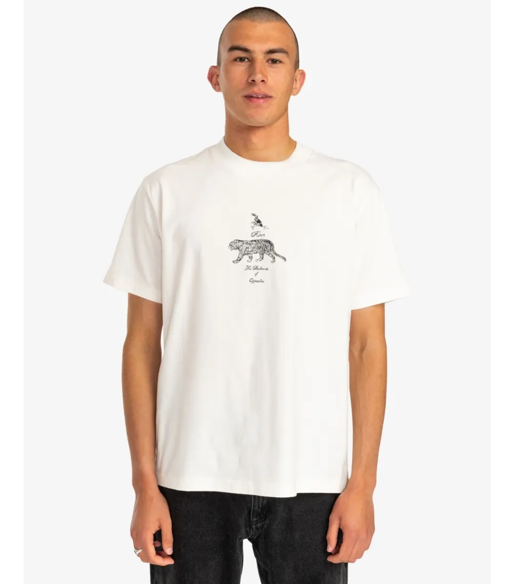 CAMISETA RVCA TIGER STYLE  TEES WZA0  JET STREAM  SOLID