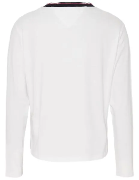 camiseta tommy jeans crepé blanco