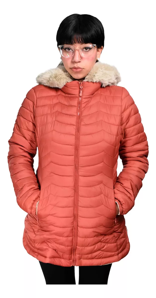 Campera Parka Importada Mujer Invierno Con Piel Yd 6365