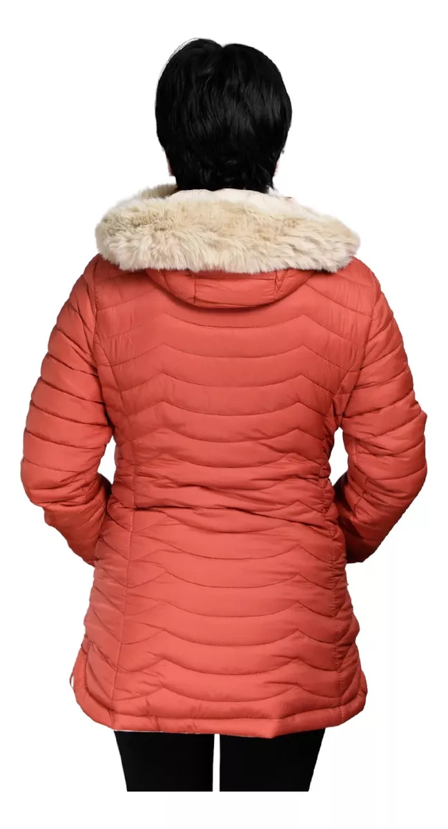 Campera Parka Importada Mujer Invierno Con Piel Yd 6365