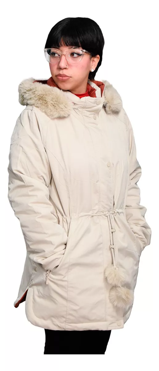 Campera Parka Importada Mujer Invierno Con Piel Yd 6365