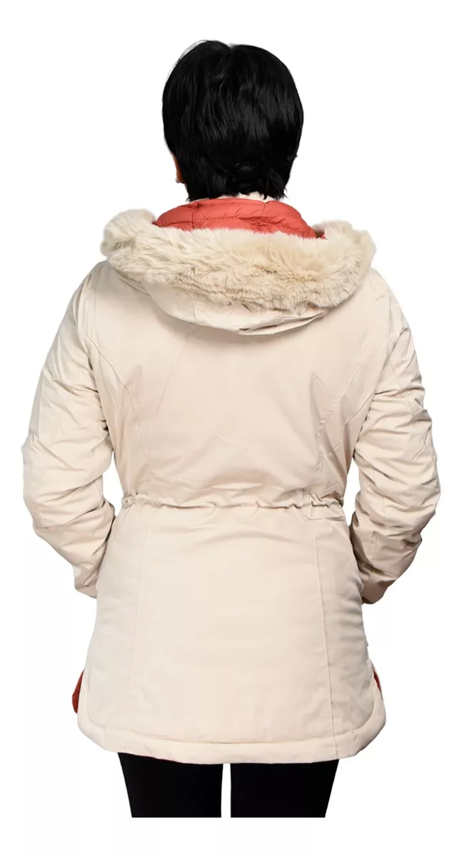 Campera Parka Importada Mujer Invierno Con Piel Yd 6365