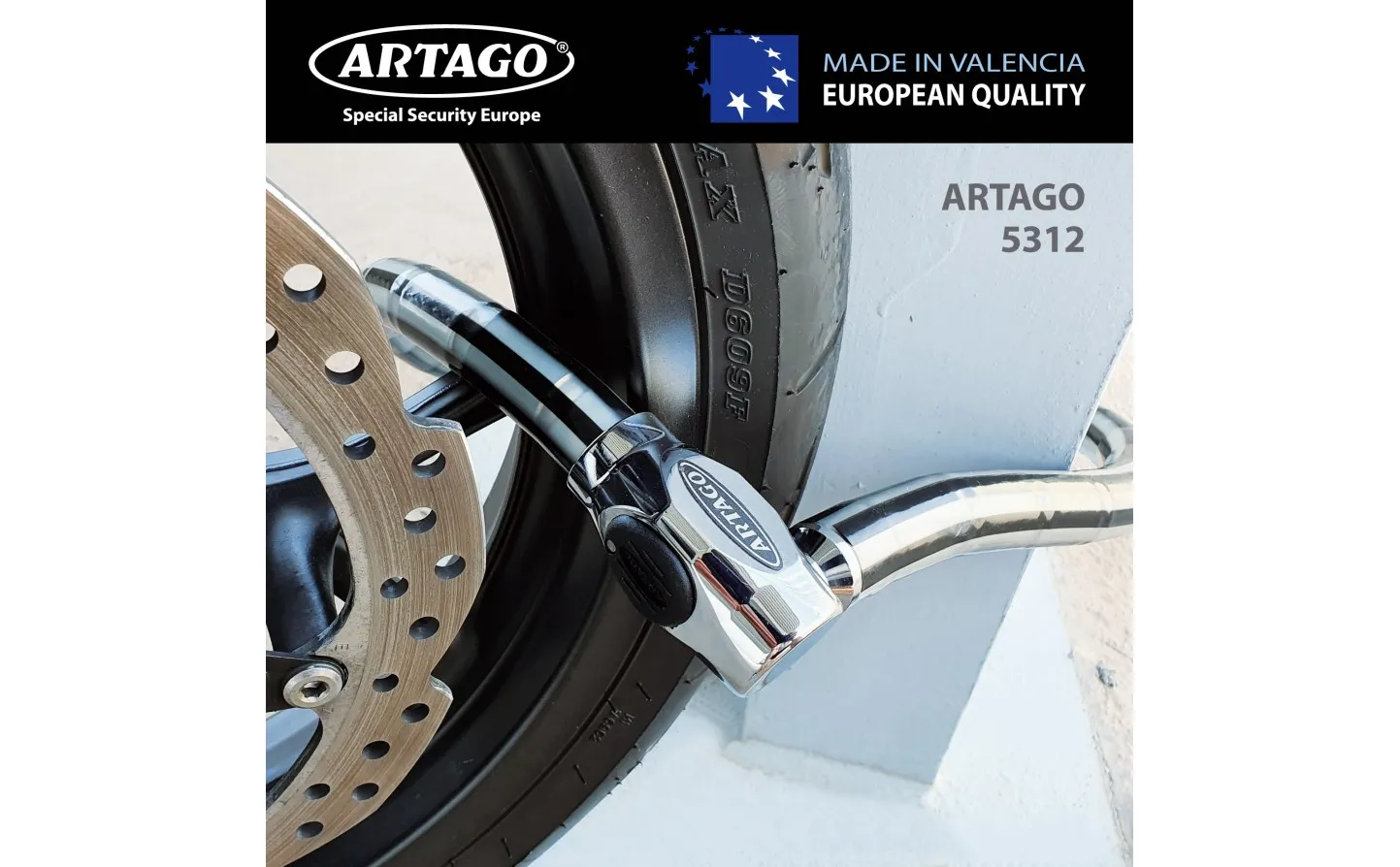 Candado Moto Articulado Artago 53 120 Cm |5312|