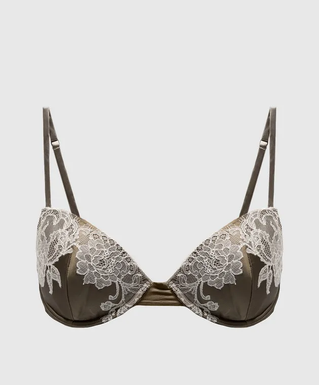 Carine Gilson Khaki bodice with lace