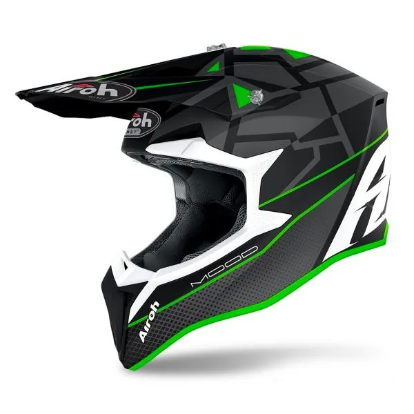 Casco Airoh Wraap Mood Green Matt 