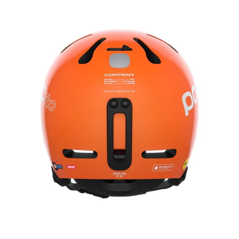 Casco infantil Poc Pocito Fornix Mips (Naranja fluorescente)