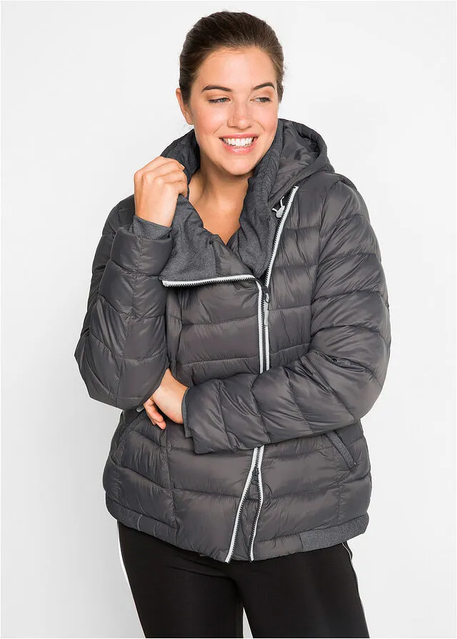 Chaqueta acolchada para el aire libre pizarra