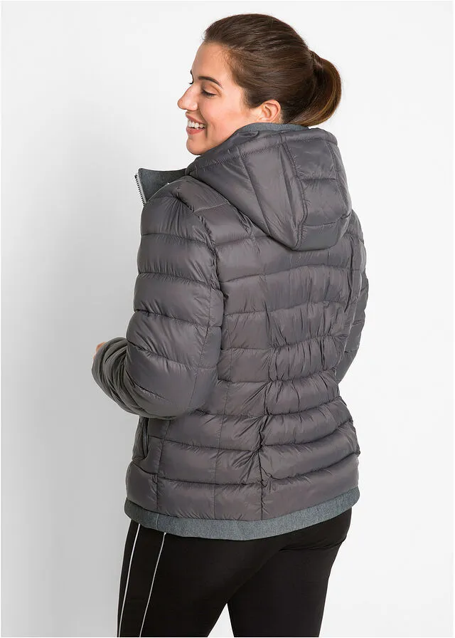 Chaqueta acolchada para el aire libre pizarra