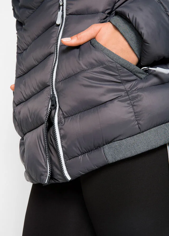 Chaqueta acolchada para el aire libre pizarra