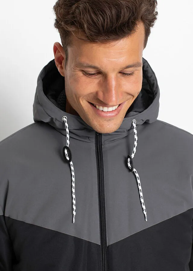 CHAQUETA DE INVIERNO CON CAPUCHA NEGROPIZARRA
