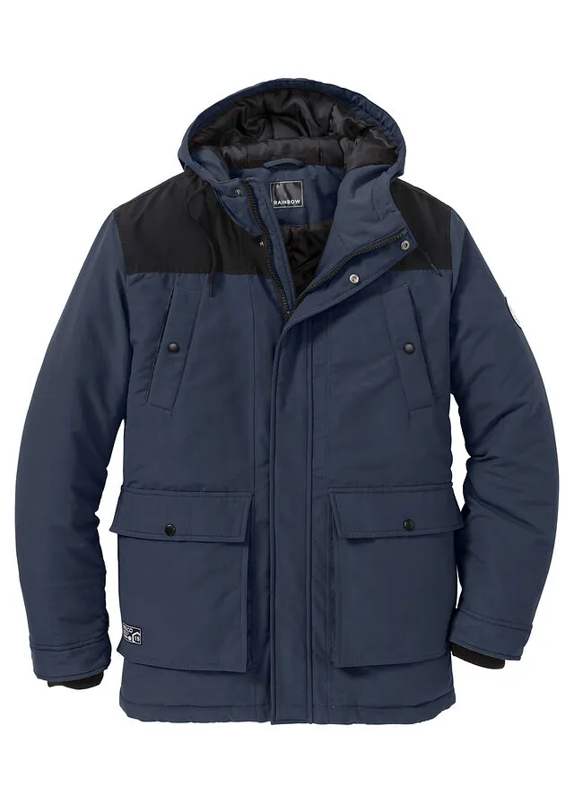 Chaqueta de invierno con poliéster reciclado Azul marino
