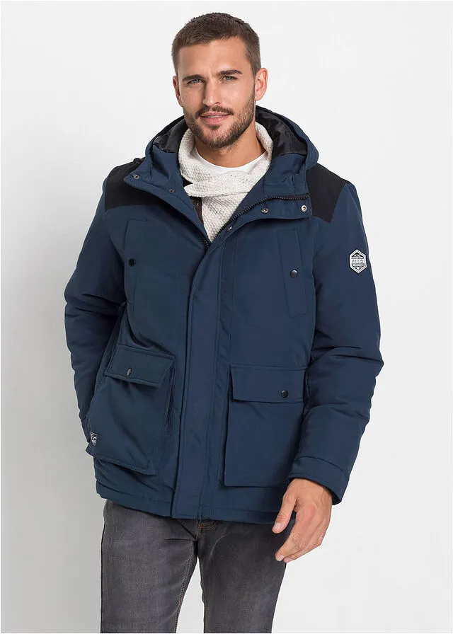 Chaqueta de invierno con poliéster reciclado Azul marino