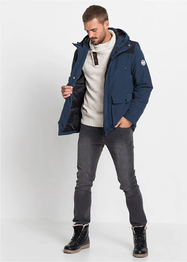 Chaqueta de invierno con poliéster reciclado Azul marino