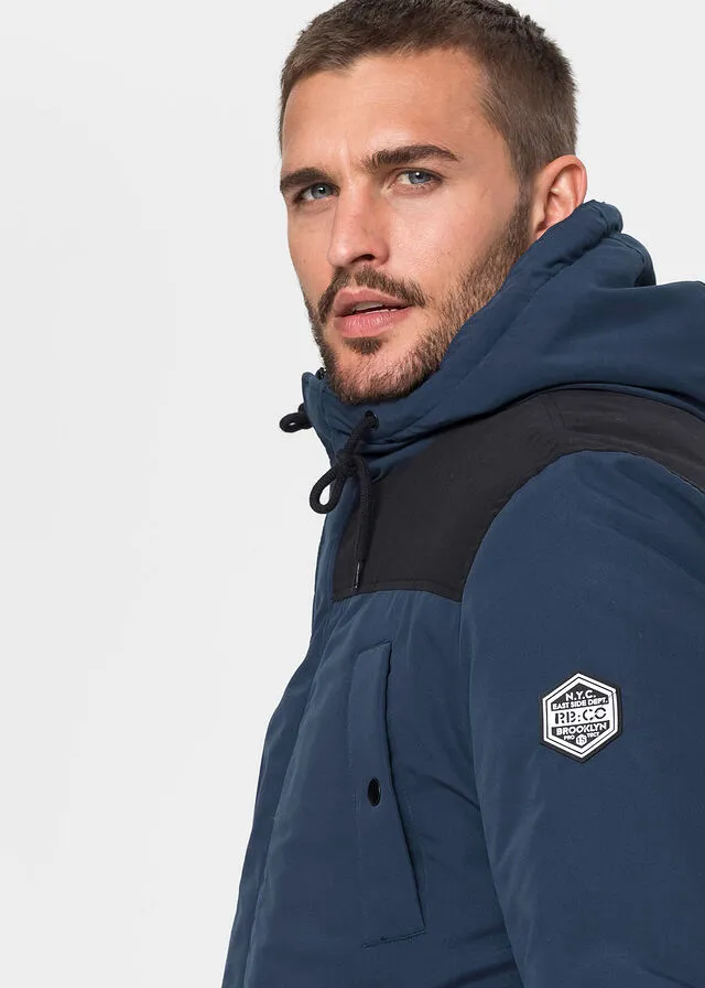Chaqueta de invierno con poliéster reciclado Azul marino