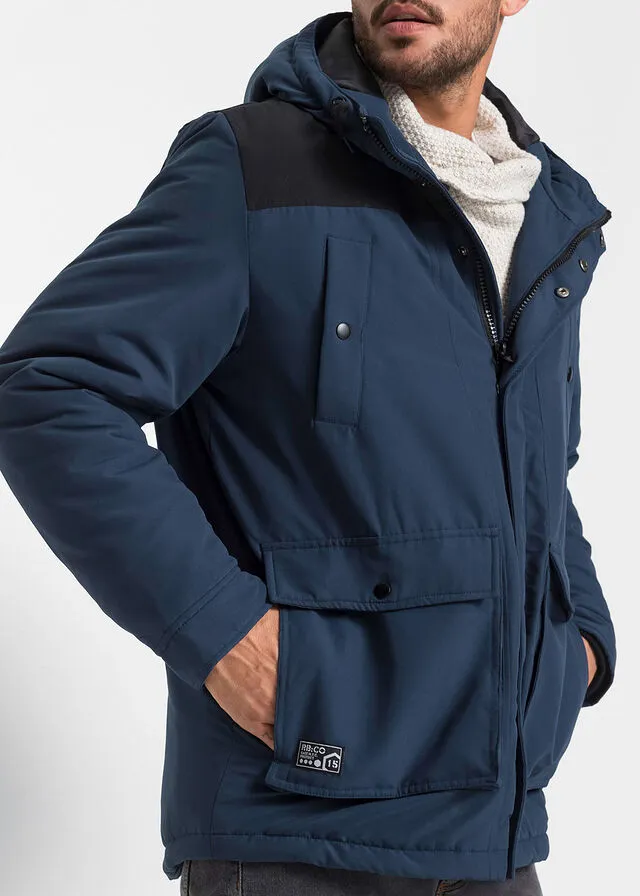 Chaqueta de invierno con poliéster reciclado Azul marino