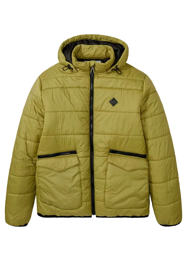 CHAQUETA GUATEADA VERDE OLIVADORADO