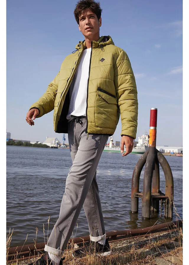 CHAQUETA GUATEADA VERDE OLIVADORADO