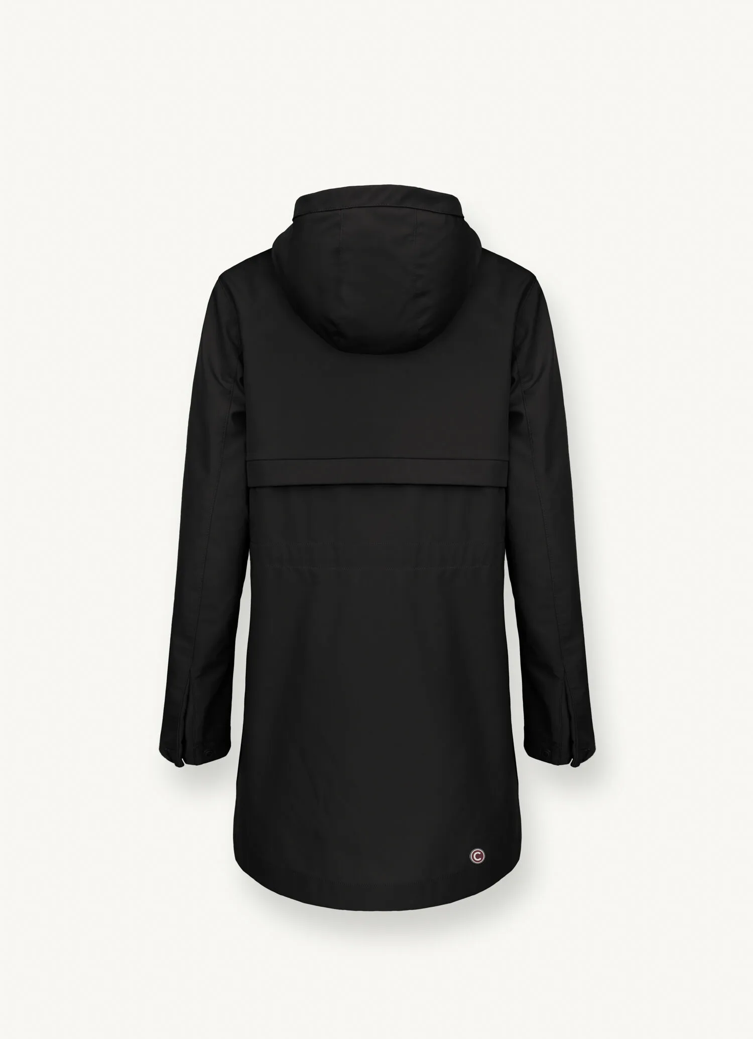Chaqueta larga en softshell elástico