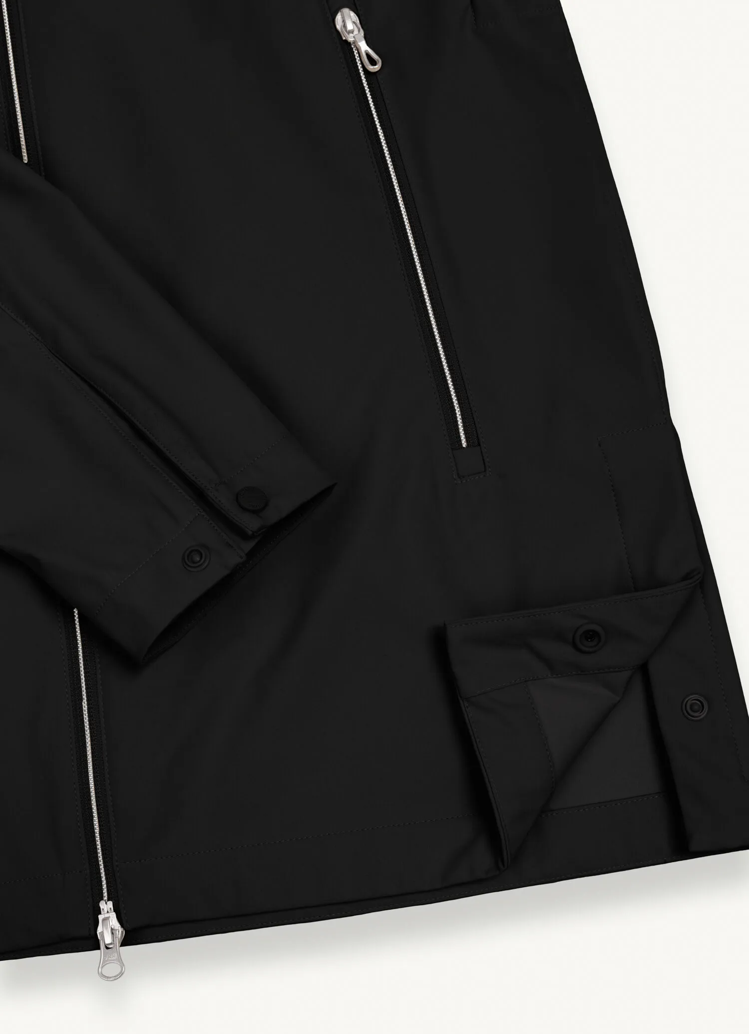 Chaqueta larga en softshell elástico