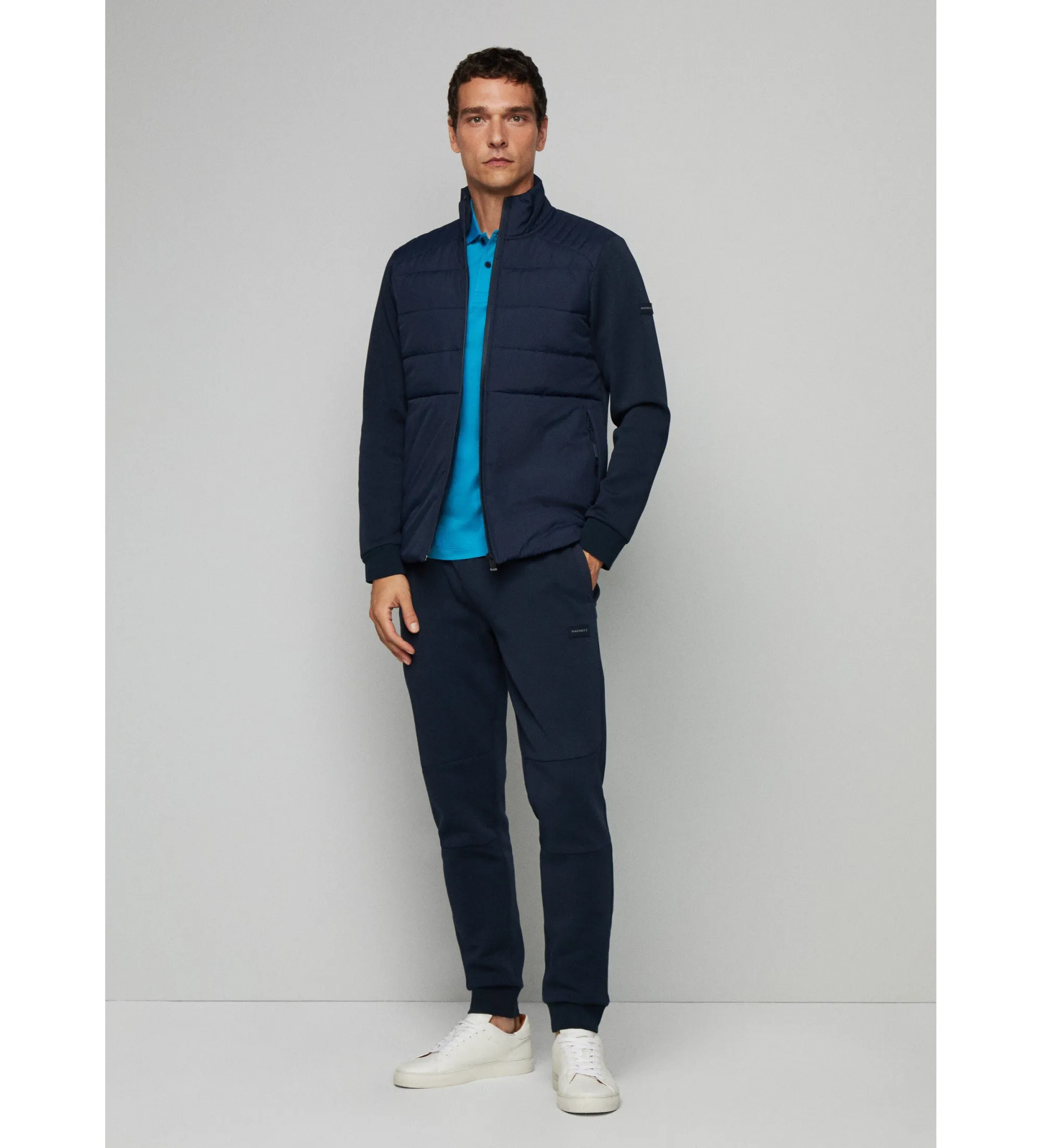 Chaqueta Quilt Hybrid marino