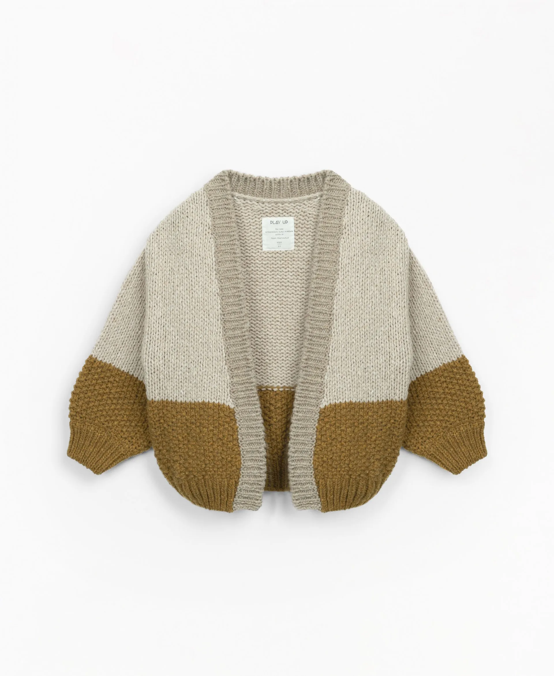 Chaqueta tejida con diferentes colores | Mother Lúcia
