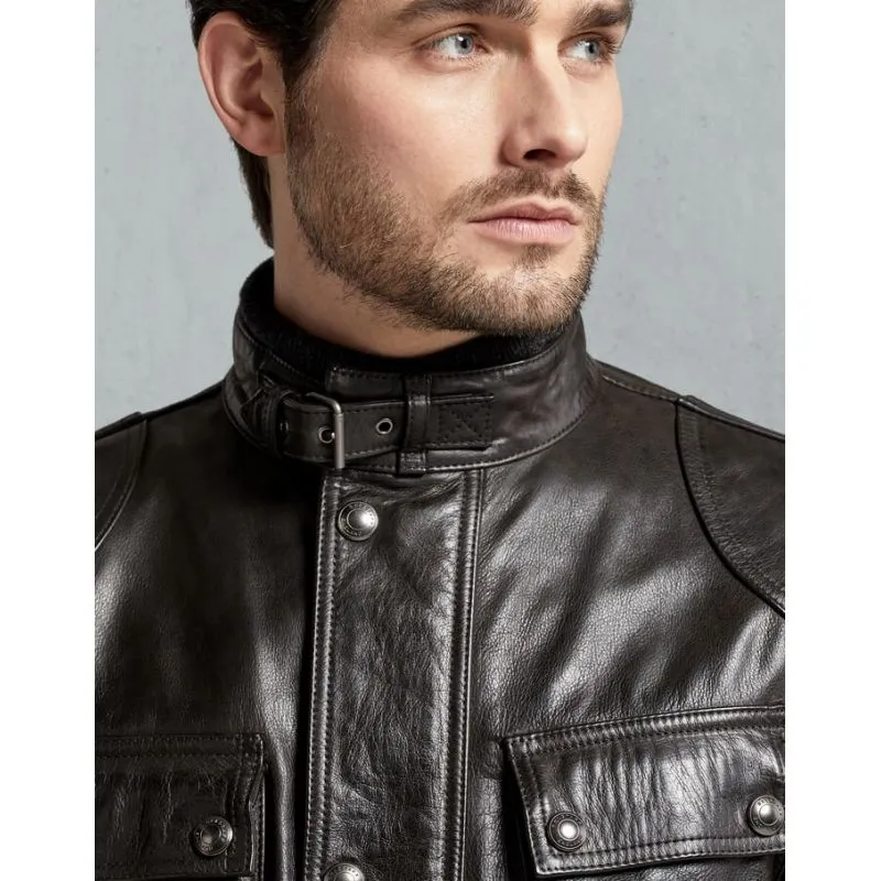 CHAQUETA TRIALMASTER PRO PIEL ANTIQUE BLACKBELSTAFF