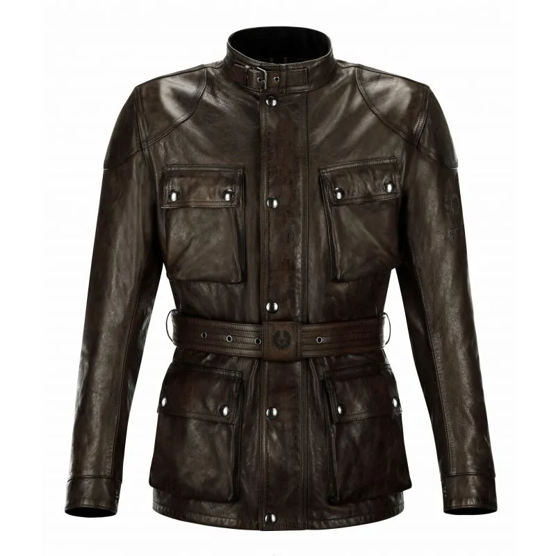 CHAQUETA TRIALMASTER PRO PIEL BLACKBROWNBELSTAFF