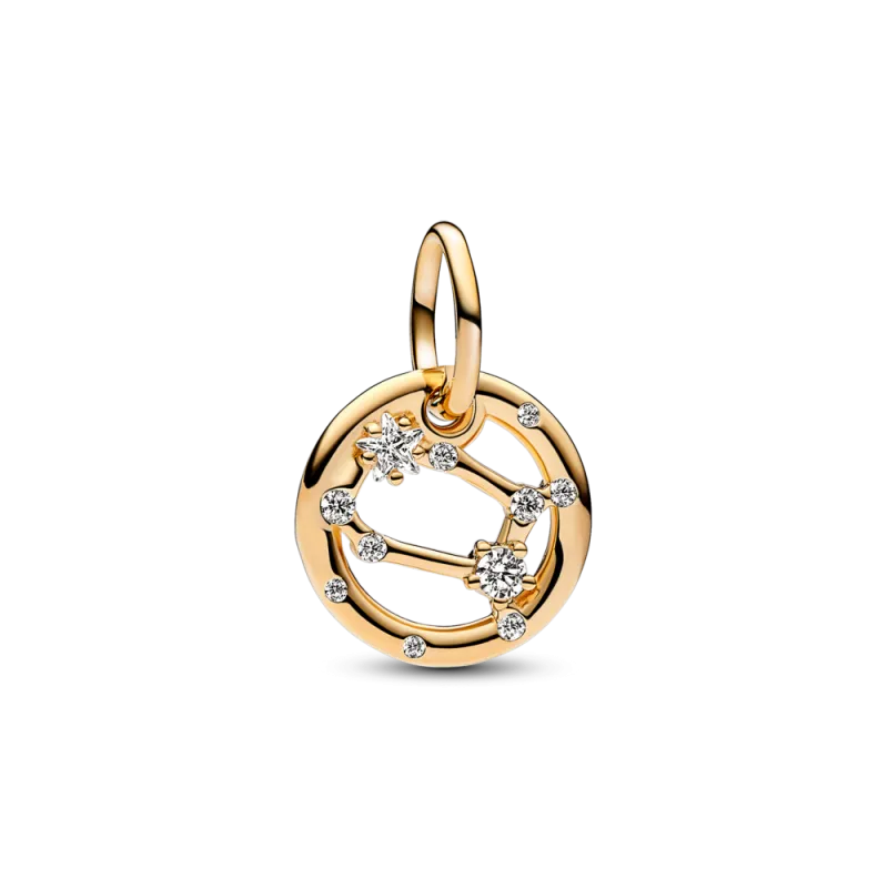 Charm Pandora Géminis baño oro 14k 762711C01