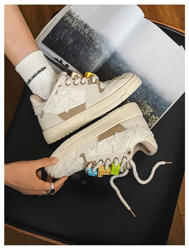 CHECHE CO BRANDED BUILDED BLOCK STAR'S CHINACHIC PAREJA DE DISEñO DE NICHO TENDENCIA INS HIGH BEAUTY BOARD ZAPATOS