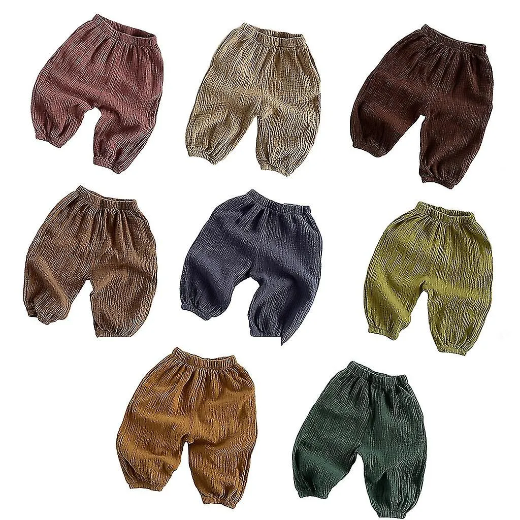 CHILDREN SUMMER LEGGINGS SKIN FRIENDLY ANKLE ANTIMOSQUITO PANTS GAUZECOTTON KIDS TROUSERS