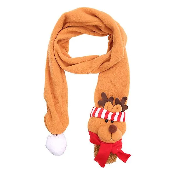 Christmas Decorative Scarf Winter Xmas Elk Scarves For Boys Girls