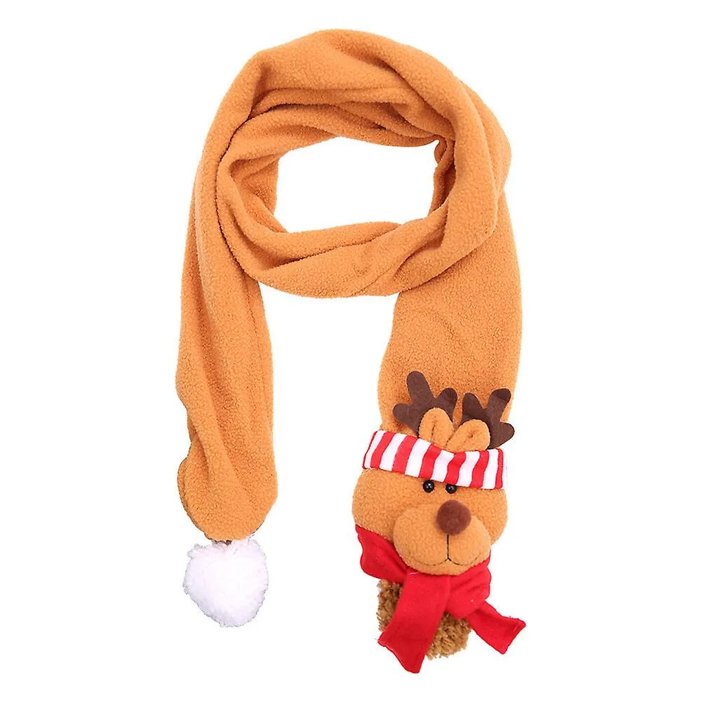Christmas Decorative Scarf Winter Xmas Elk Scarves For Boys Girls