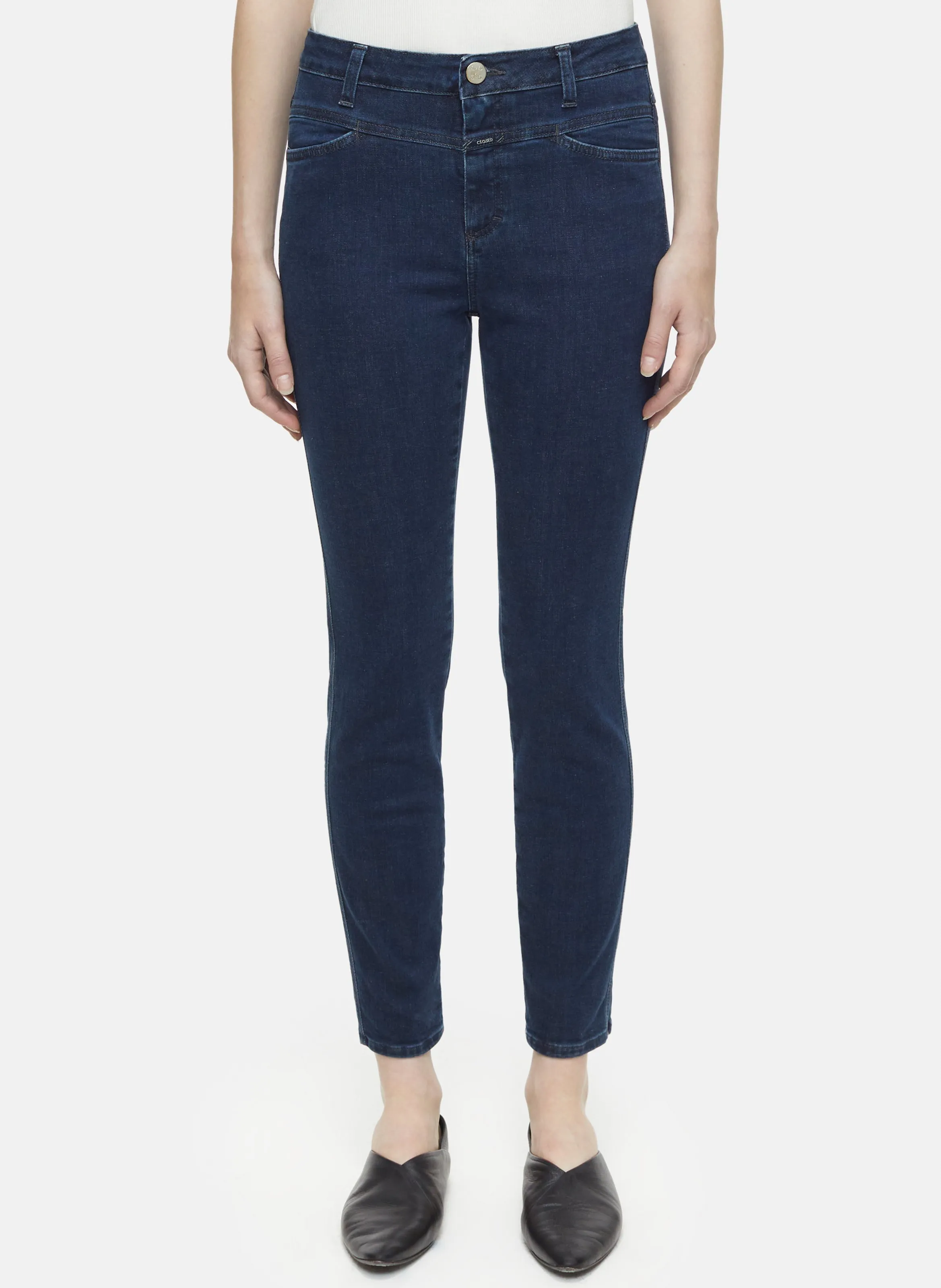 CLOSED SKINNY PUSHER  VAQUERO SKINNY DE ALGODóN ORGáNICO EN AZUL